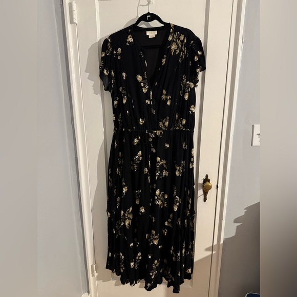 City Chic - Starling Reine Boho Black Maxi Dress - Size 20 - Picture 2 of 4